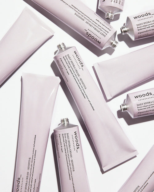 Woods Copenhagen Daily Hydra Cream Sensitive – med hyaluronsyre og beroligende aktiver