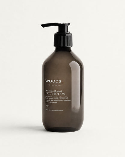 Woods Copenhagen Niacinamide Repair Body Lotion – hurtigt absorberende bodylotion