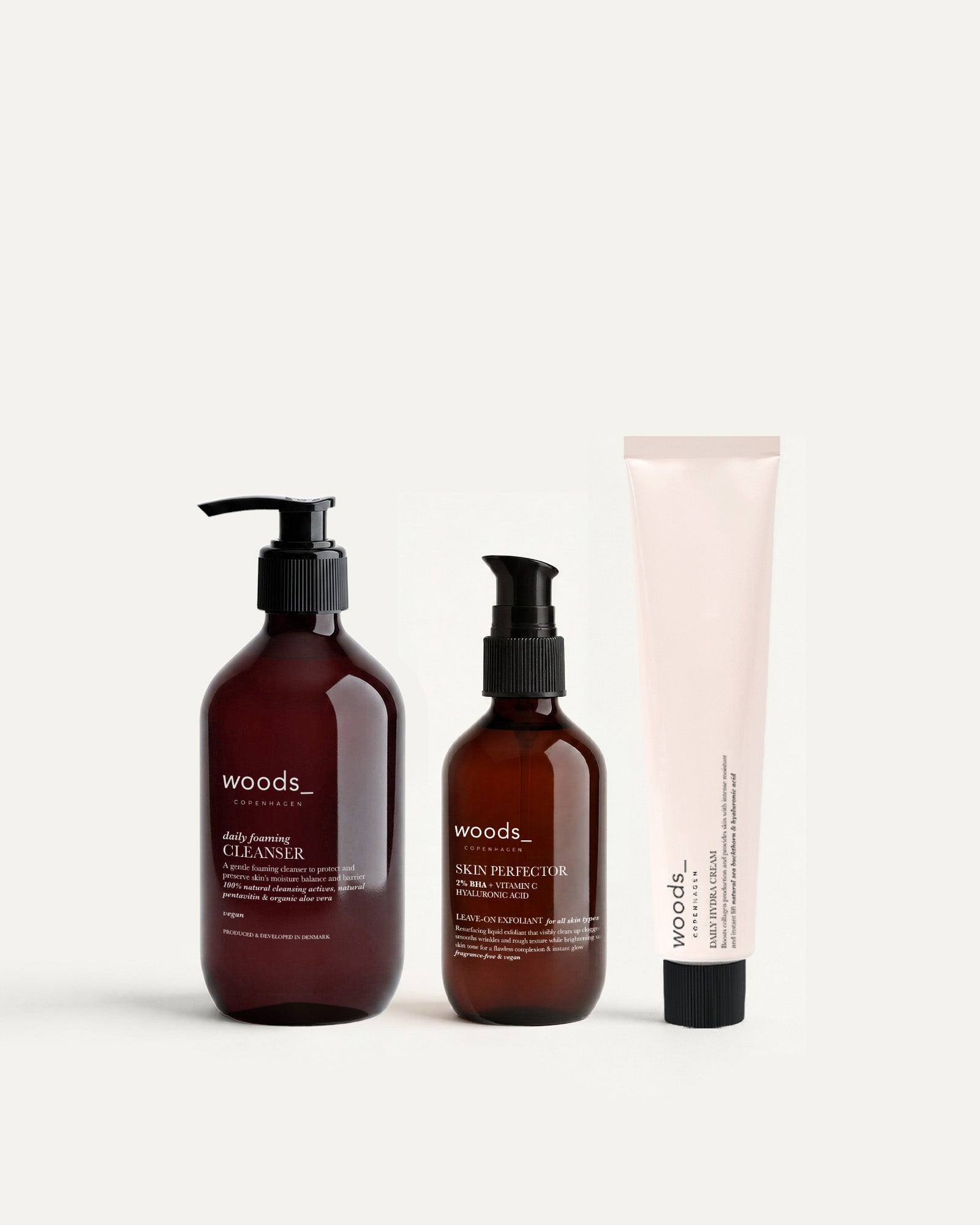 Woods Copenhagen Daily Facial Routine – vegansk og økologisk gaveide