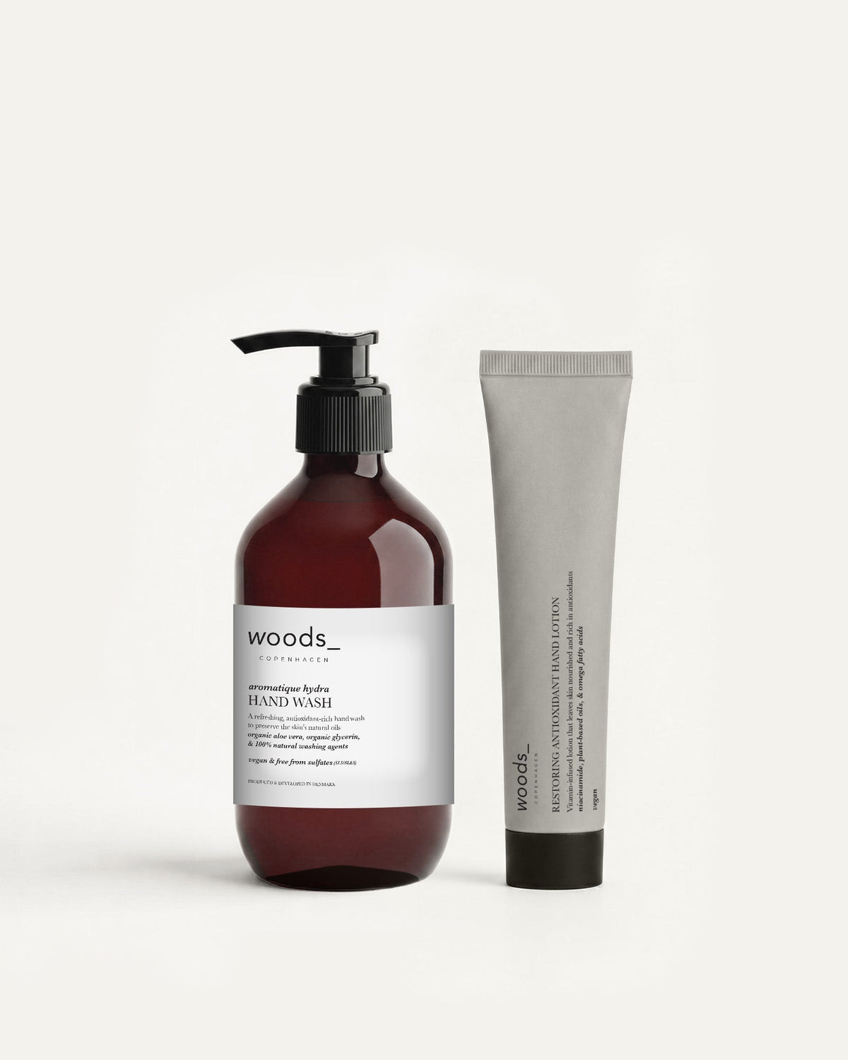 Woods Copenhagen The Essential Hand Care Routine – produkterne vist alene
